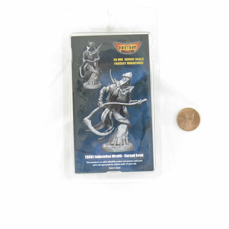 FLM28081 Indormitas Wraith Cursed Saint Figure Kit 28mm Heroic Scale Miniature Unpainted 3rd Image