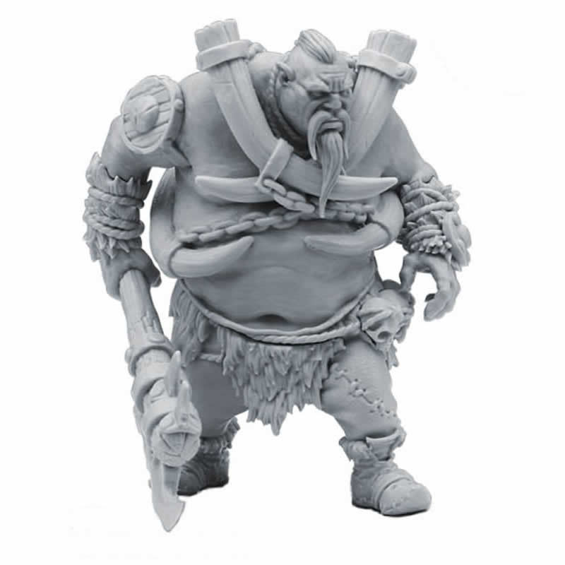 FLM28112 Ogre Mogg Bonebreaker Figure Kit 28mm Heroic Scale Miniature Unpainted Main Image