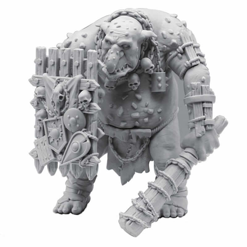 FLM28117 Mountain Troll Figure Kit 28mm Heroic Scale Miniature Unpainted Main Image