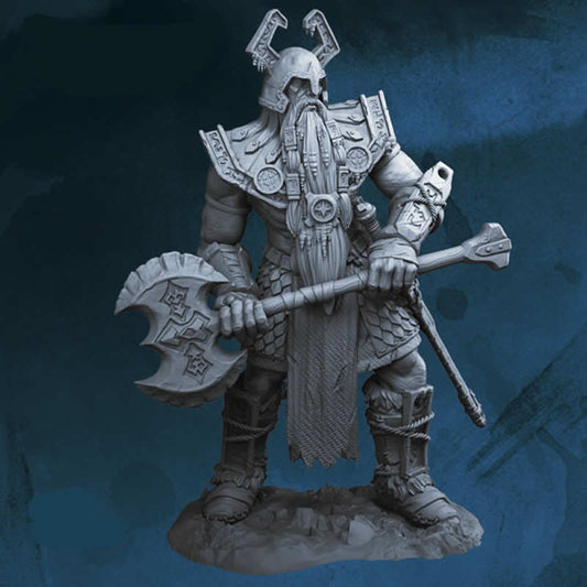 FLM28125 Frost Giant Figure Kit 28mm Heroic Scale Miniature Unpainted Main Image