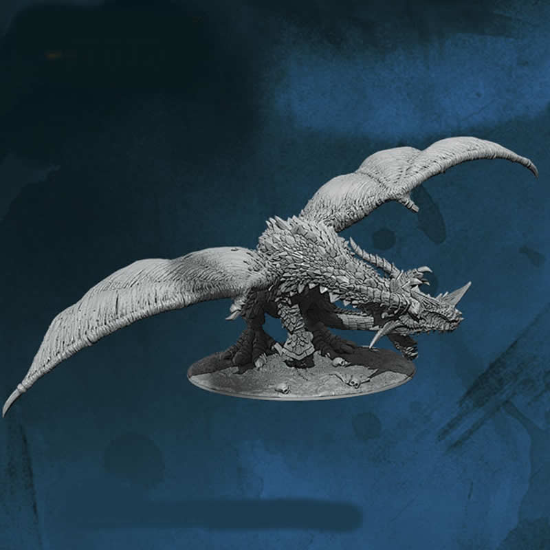 FLM28129 Raufdarr Hillcrusher Fighting Dragon Figure Kit 28mm Heroic Scale Miniature Unpainted Main Image