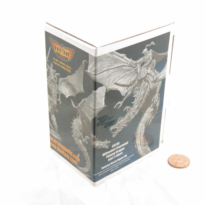 FLM28130 Millendarr Frostwind Flying Dragon Figure Kit 28mm Heroic Scale Miniature Unpainted 2nd Image