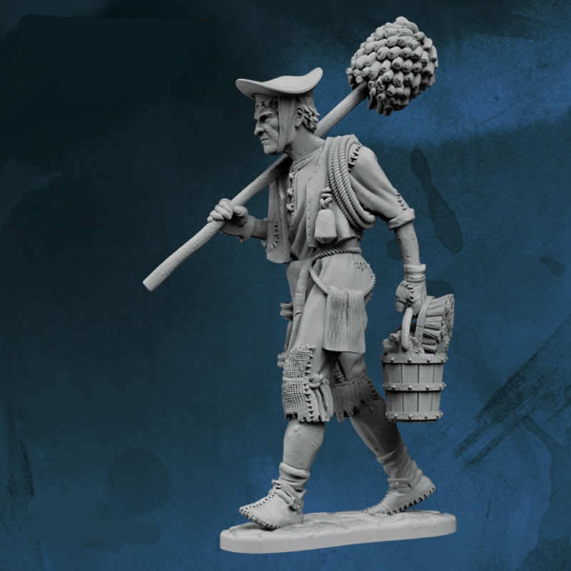 FLM28133 Chimney Sweep Figure Kit 28mm Heroic Scale Miniature Unpainted Main Image