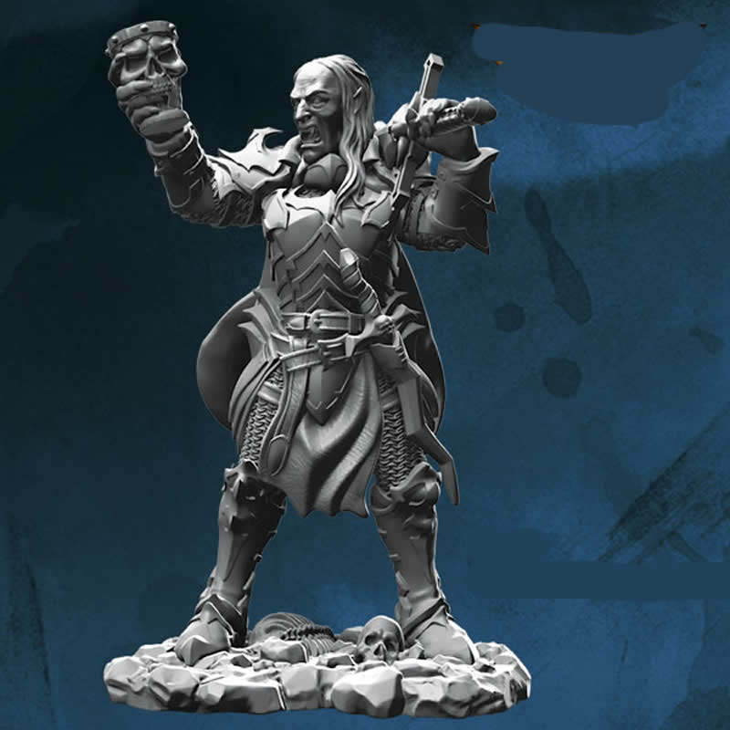 FLM28155 Christiano Vampire King Figure Kit 28mm Heroic Scale Miniature Unpainted Main Image