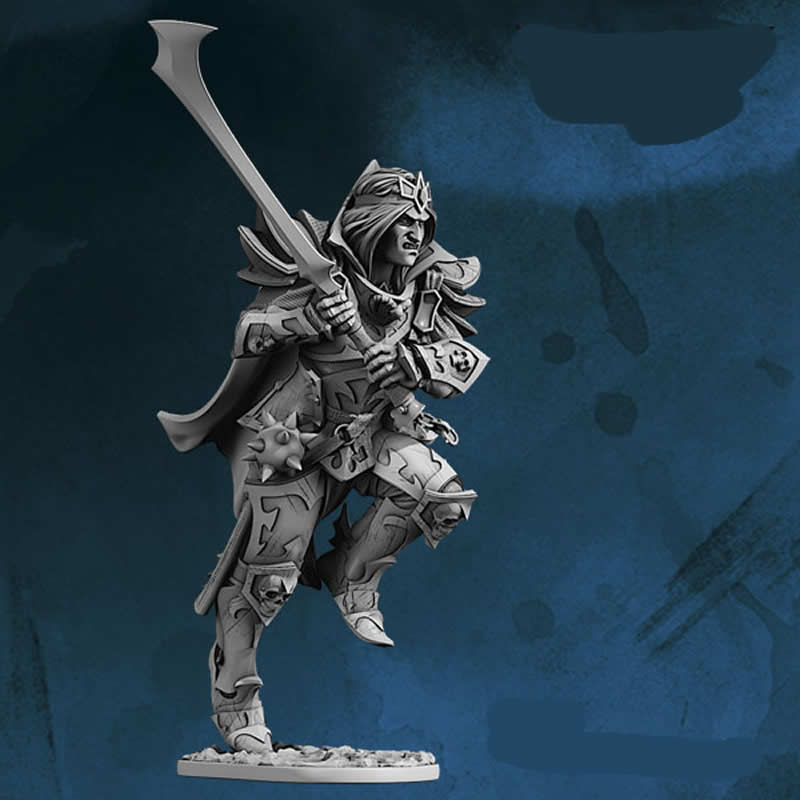 FLM28156 Marco Vampire Warrior Figure Kit 28mm Heroic Scale Miniature Unpainted Main Image