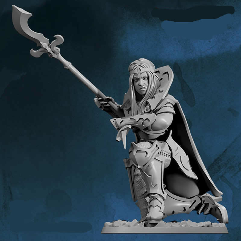 FLM28157 Alisha Female Vampire Warrior Figure Kit 28mm Heroic Scale Miniature Unpainted Main Image