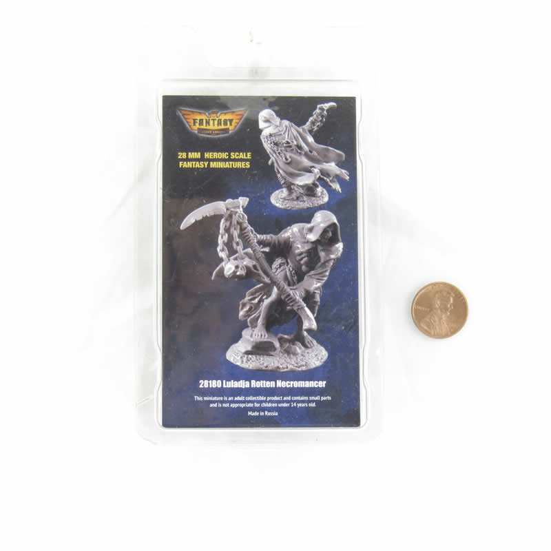 FLM28180 Luladja Rotten Necromancer Figure Kit 28mm Heroic Scale Miniature Unpainted 3rd Image