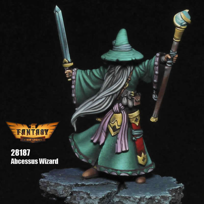 FLM28187 Abcessus Wizard Figure Kit 28mm Heroic Scale Miniature Unpainted 5th Image