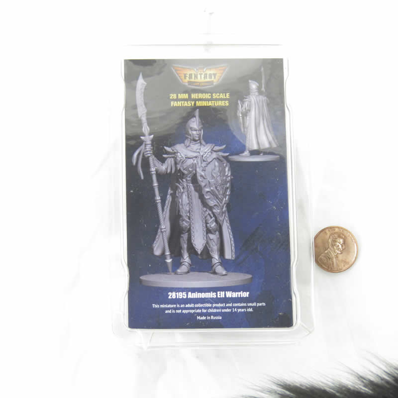 FLM28195 Aninomis Elf Warrior Figure Kit 28mm Heroic Scale Miniature Unpainted 3rd Image