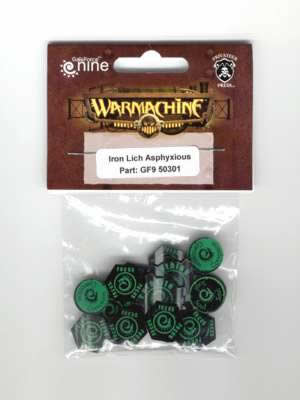 GF950301 Warnachine Warcaster Cryx Iron Lich Asphyxious Tokens Main Image