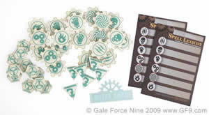 GF950660 Tenacious Teal WarCogs Token Set by Gale Force 9 Main Image
