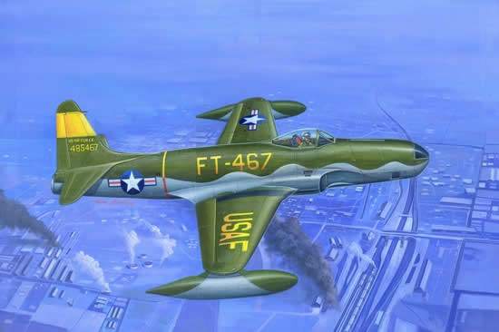 HBM81724 RF-80A Shooting Star 1/48 Scale Plastic Model Airplane Kit Hobby Boss Main Image