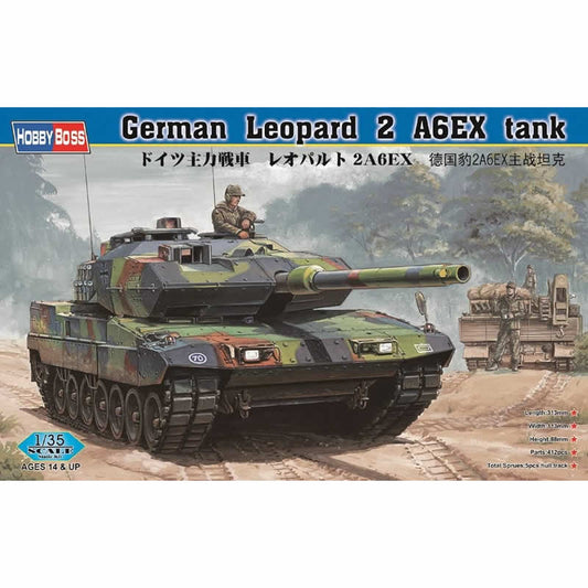 HBM82403 Leopard 2 A6EX 1/35 Scale Plastic Model Kit Hobby Boss Main Image