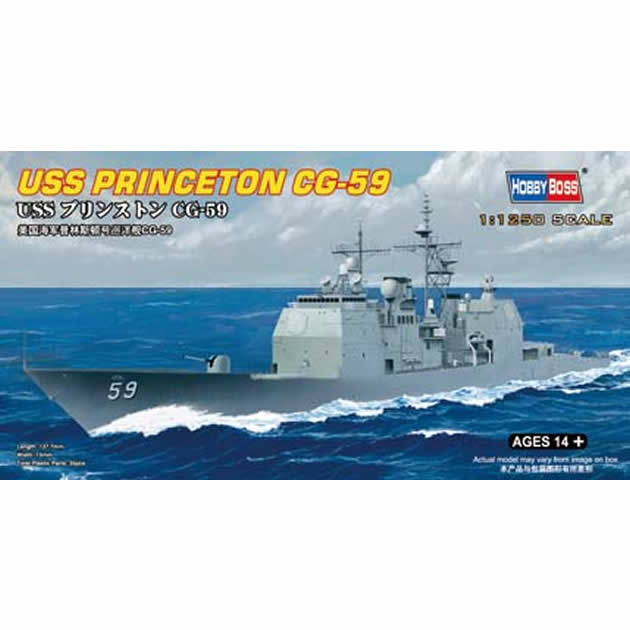 HBM82503 USS Princeton CG-59 Naval Destroyer 1/1250 Scale Plastic Model Main Image