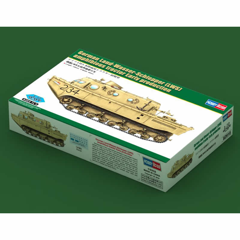 HBM82918 Land Wasser Schlepper 1/72 Scale Plastic Model Kit Hobby Boss 2nd Image