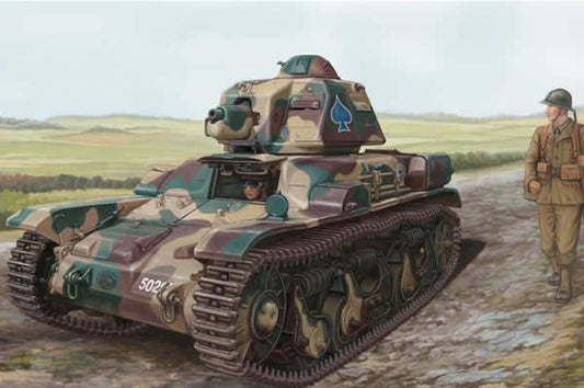 HBM83806 French R35 Light Infantry Tank 1/35 Scale Plastic Tank Kit Hobby Boss Main Image