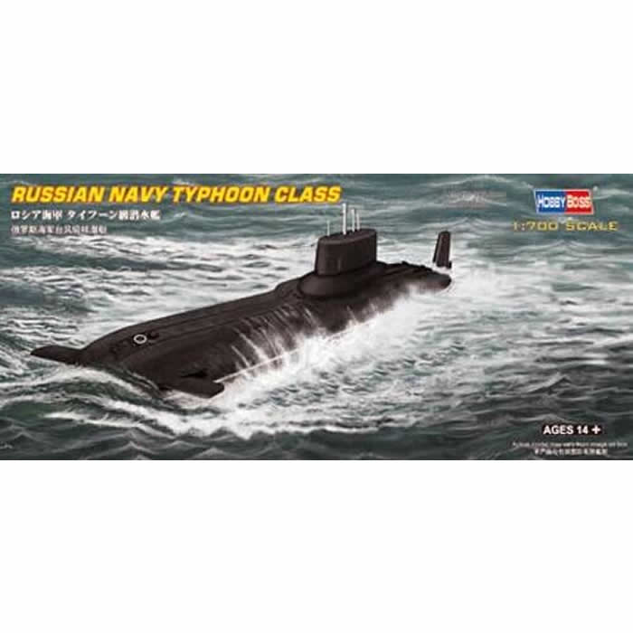 HBM87019 Russian Navy Typhoon Class 1/700 Scale Plastic Model Kit Main Image