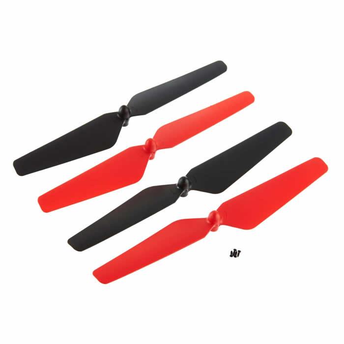 HOBDIDE1111 Dromida Propellers Red Set For Ominus Quadcopter Hobbico Main Image