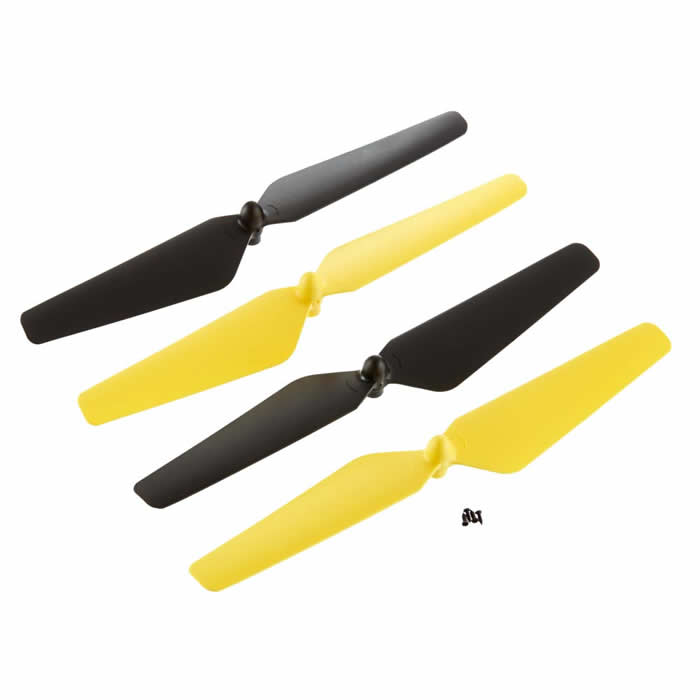 HOBDIDE1113 Dromida Propellers Yellow Set For Ominus Quadcopter Hobbico Main Image