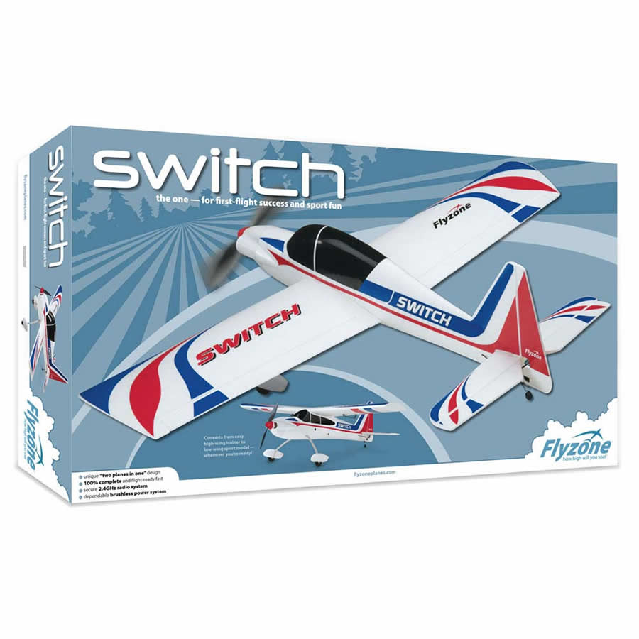 HOBFLZA3300 Switch Sport Trainer RTF Brushless Electric Radio Control Airplane Main Image