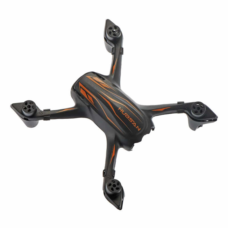 HUBH107P04PA Black And Orange Body Shell Set H107p Quadcopter Hubsan