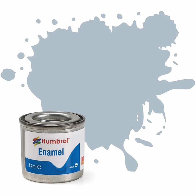 HUMAA1403 US Ghost Grey Satin 14ml Tinlet No 127 Enamel Paint Humbrol Main Image