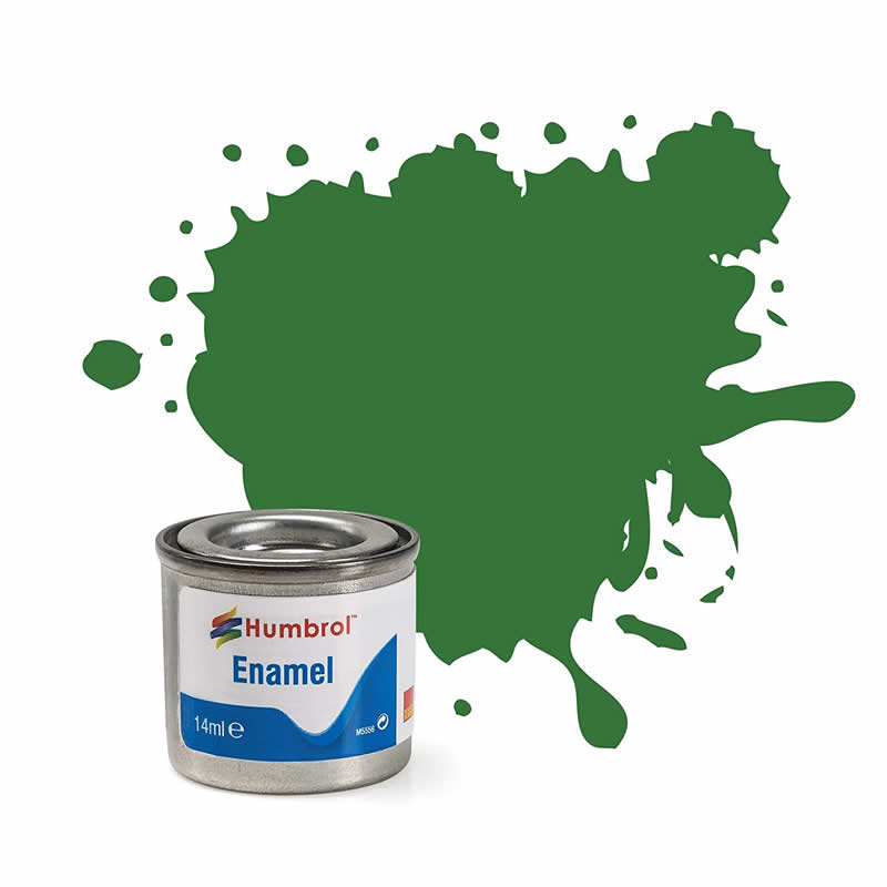 HUMAA1448 Mid Green Satin 14ml Tinlet No 131 Enamel Paint Humbrol Main Image