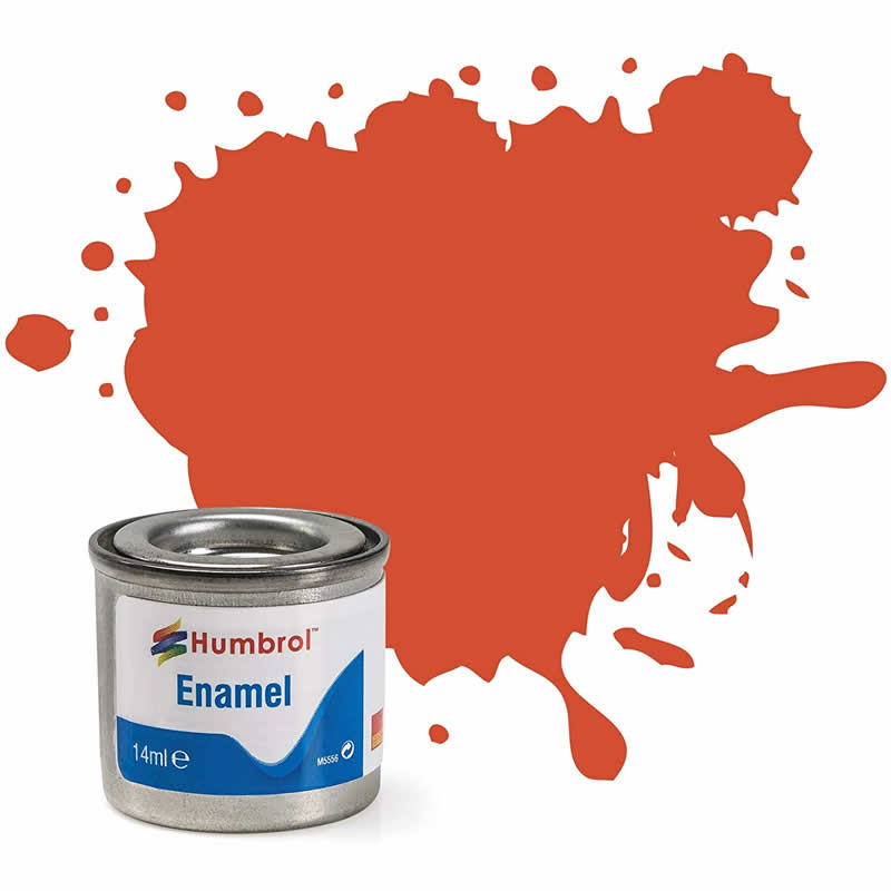 HUMAA1451 Red Satin 14ml Tinlet No 132 Enamel Paint Humbrol Main Image
