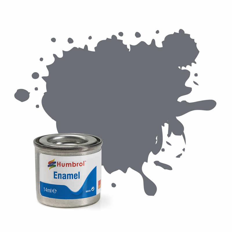 HUMAA1571 Medium Grey Matt 14ml Tinlet No 145 Enamel Paint Humbrol Main Image