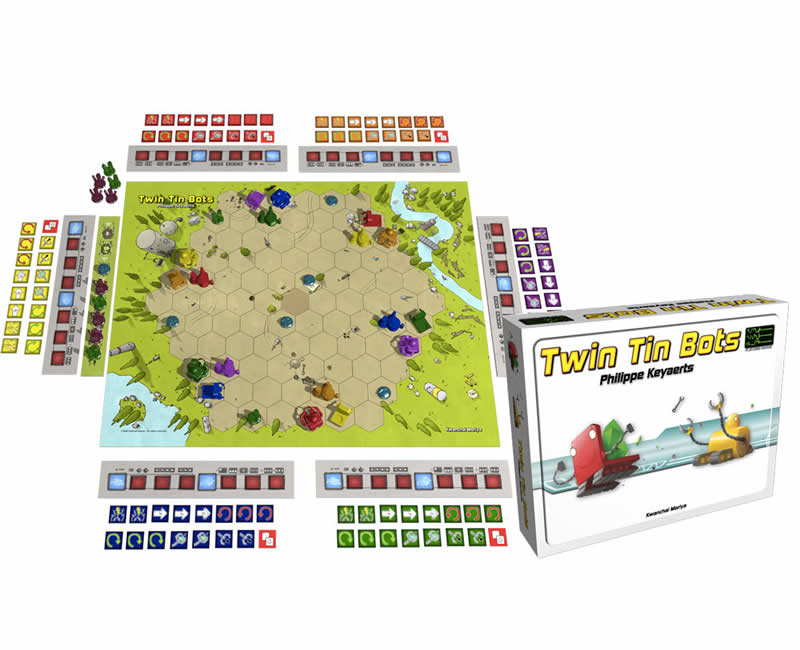 IEL00005 Twin Tin Bots Strategy Board Game Iello Games 2nd Image