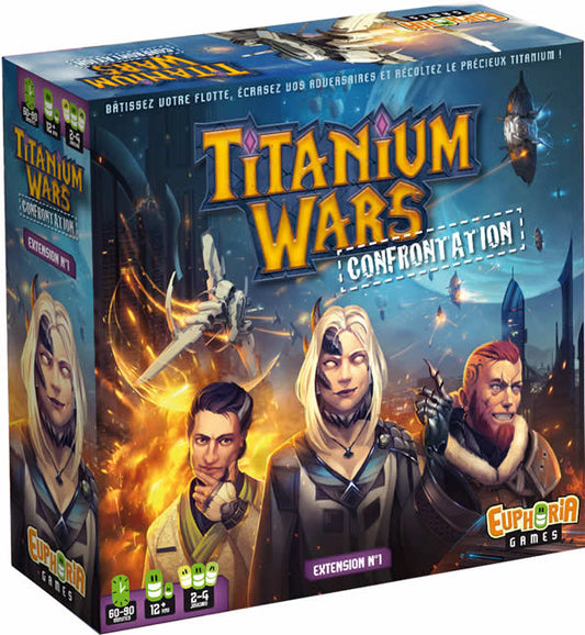 IEL51091 Titanium Wars Confrontation Expansion Card Game Iello Main Image