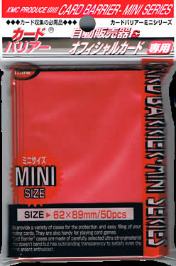 KMCMS1201 Mini Metallic Red Card Sleeves 50ct. Wondertrail KMCMS1201 Mini Metallic Red Card Sleeves 50ct. Wondertrail