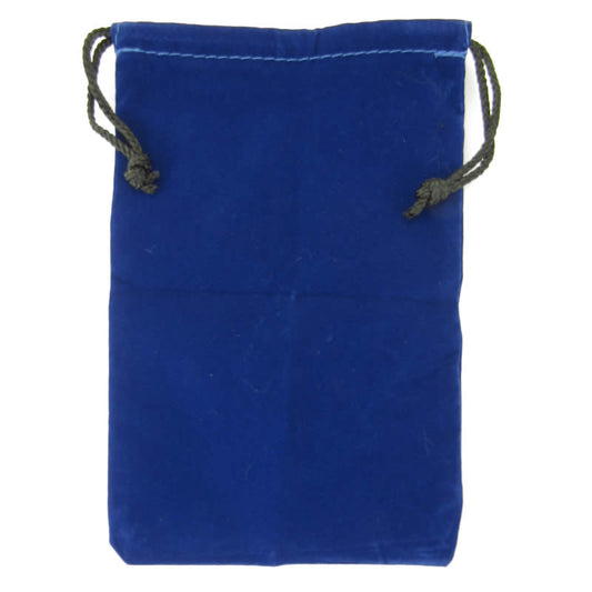 KOP04175 Blue Large Cloth Dice Bag (6in x 9in) Koplow Games Main Image