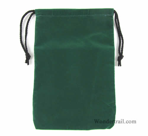 KOP04181 Green Large Cloth Dice Bag (6in x 9in) Koplow Games Main Image