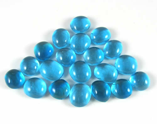 KOP05002 Blue Glass Gaming Stones 20ct Koplow Games Main Image