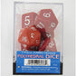 KOP06038 Red Jumbo Dice with White Numbers D6 24mm (15/16in) Set of 7 2nd Image
