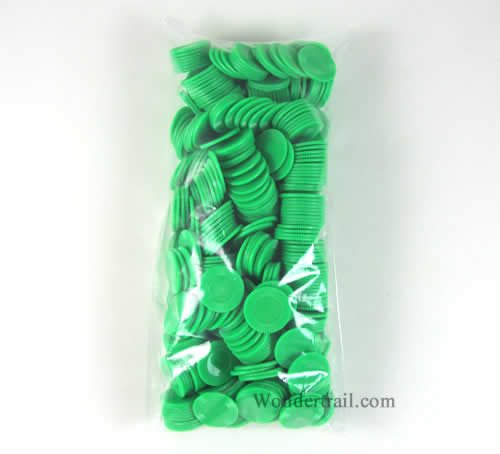 KOP06994E500 Green Mini Poker Chips Plastic 7/8in Bulk Approx. 500 Main Image