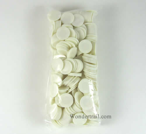 KOP09237E500 White Mini Poker Chips Plastic 7/8in Bulk Approx. 500 Main Image