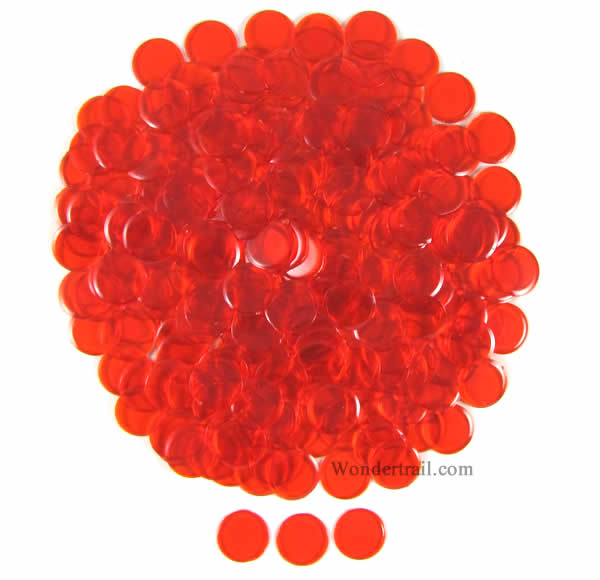 KOP12543 Orange Plastic Sorting Chips 19MM 250ea Koplow Main Image