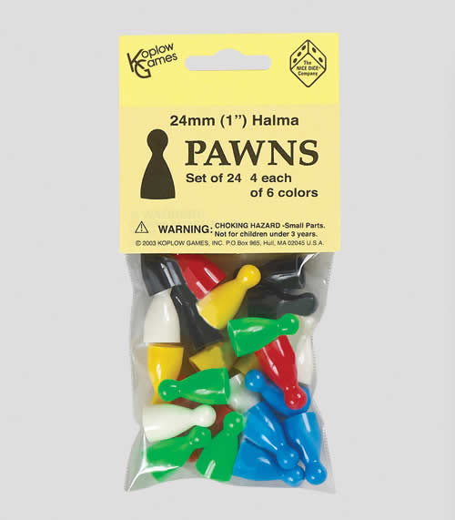 KOP17910 Halma Pawns Game Accessories Assorted Colors Pack of 24 Main Image