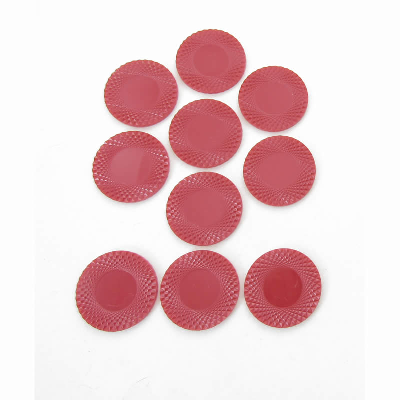 KOP18988 Red Poker Chips 38mm (1.5in) Pack of 10 Koplow Games Main Image