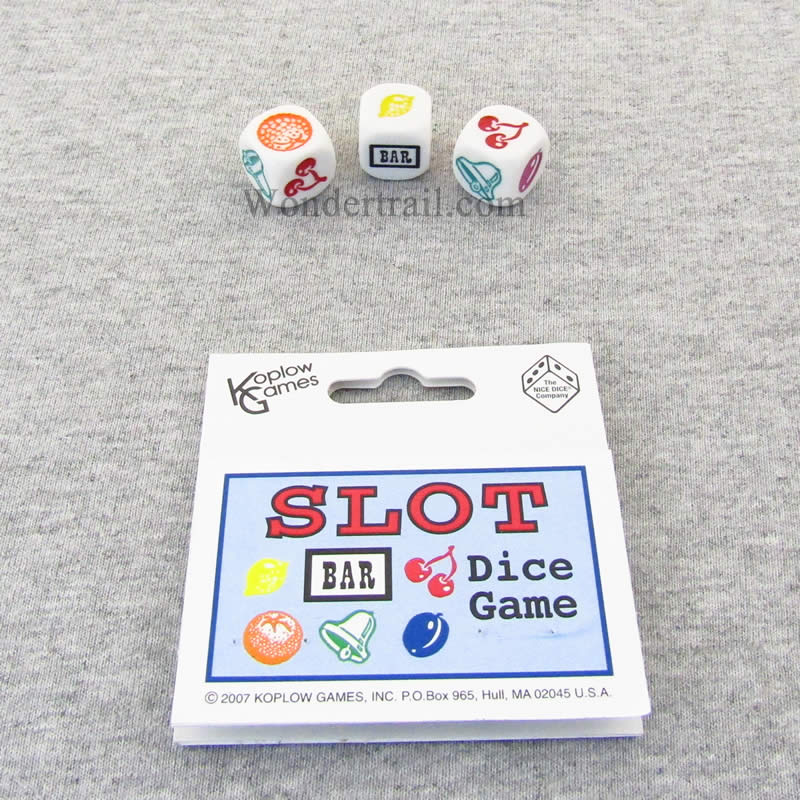 KOP19149 Slot Dice Game D6 16mm (5/8in) Koplow Games Main Image