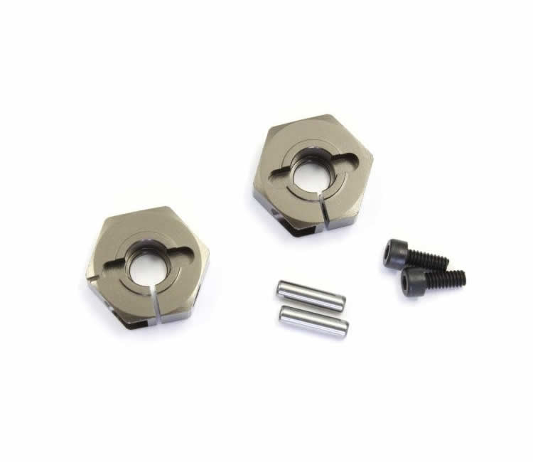 KYOLAW30GMPA Clamp Wheel Hub Hexes Aluminium 12mm 2pc Kyosho Main Image