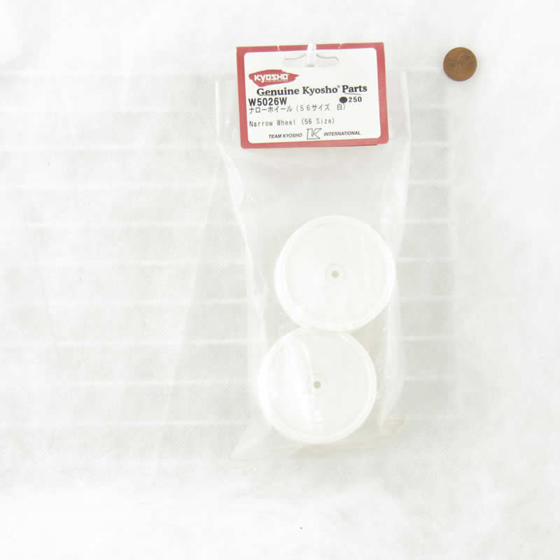 KYOW5026W Narrow White Wheels 56 Size Kyosho Parts