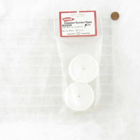 KYOW5026W Narrow White Wheels 56 Size Kyosho Parts