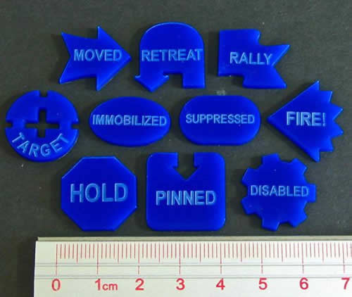 LAOJPL1194BLU Command Token Set II Blue (10) Main Image