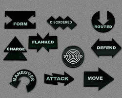 LAOTS038BLK Command Token Set (Opaque Black) by Litko Games Main Image