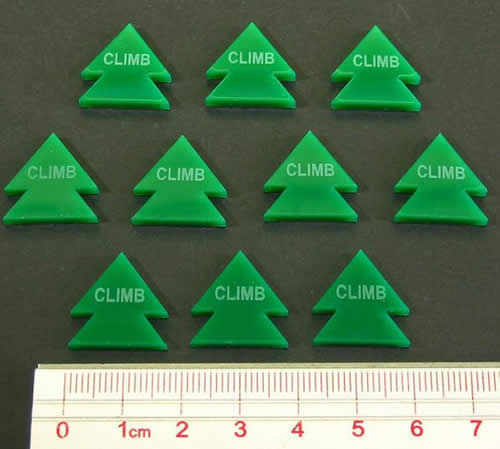 LAOTS373GRN Climb Maneuver Game Tokens (10) Litko Games Main Image