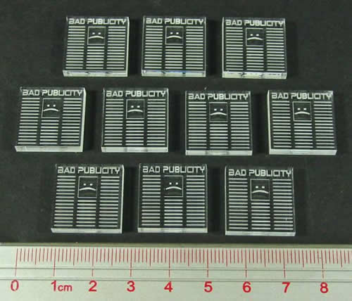 LAOTS389CLR Net Hacker Bad Publicity Game Tokens (10) Main Image