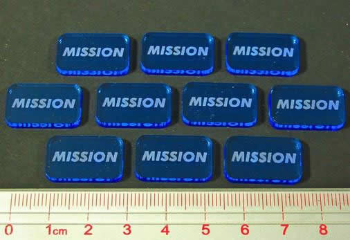LAOTS511FBL Space Wing Mission Tokens (10) Litko Game Accessories Main Image